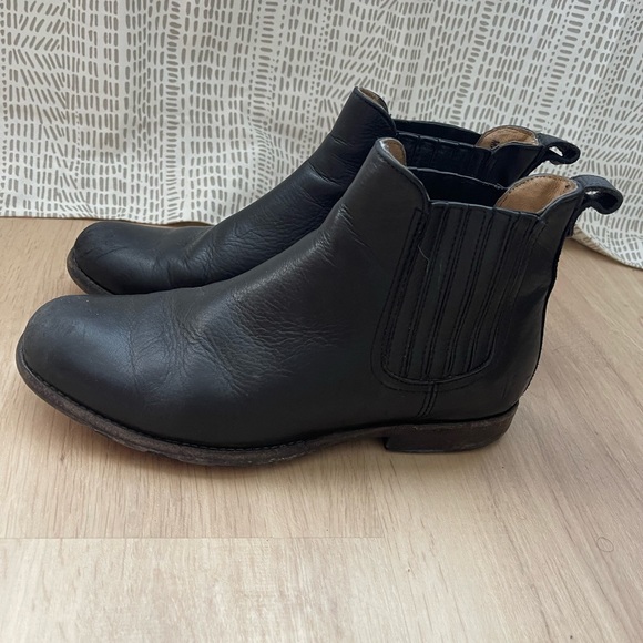 Black Genuine Leather Boots - Picture 2 of 5